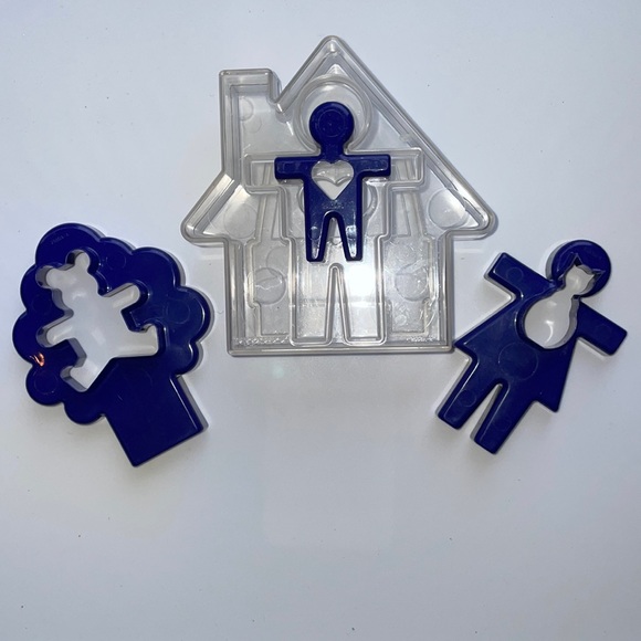 Cat Bear Tree Mom Child Cookie Cutter Set - Picture 2 of 7